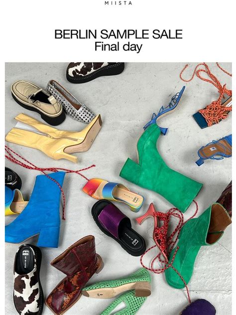 Miista: SAMPLE SALE FINAL DAY .